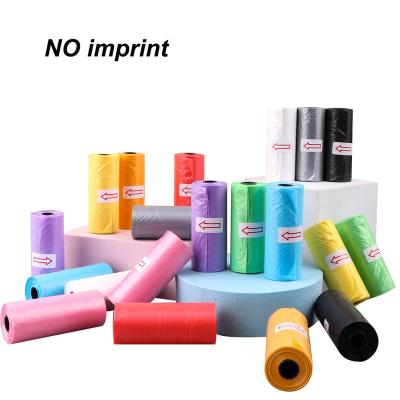 China Viable Pet Waste Bags Biodegradable And Compostable Dog Poop Bags, 15 Pcs Bags On A Roll, No Solid Footprint Color for sale