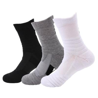 China Crew Athletic Socks Breathable Ventilation Cushioned Sports Socks For Men Basketball Socks for sale