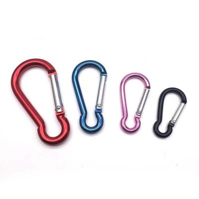 China 7# Lightweight Clasp Bottle Buckle Gourd Shaped Clip Increase Buckle Backpack Hook Set For Outdoor Camping Mini Lock Hooks Spring Snap Link for sale