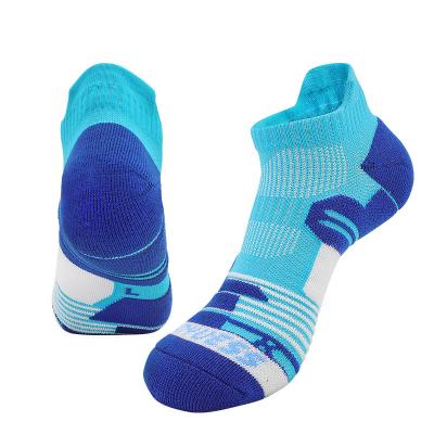 China Low Cut Cotton Unisex Breathable Mesh Cushioned Running Ventilation Sports Ankle Athletic Socks Knocks For Basketball Running Badminton for sale