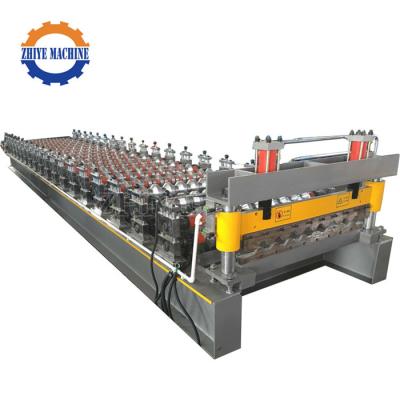 China Factory Roof Sheet Roll Forming Machine IBR Trapezoidal Steel Roof Roll Forming Machine for sale