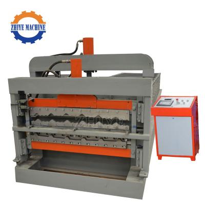 China Construction worksÂ  Roofing Sheet Making Machine Wall Panel Forming Machine Double Layer Roll Forming Machine for sale