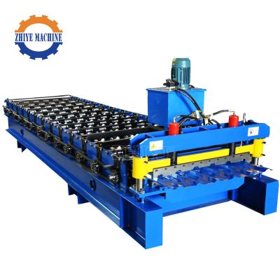 China PPGI /GI LBR Roof Panel Wall Panel Galvanized Steel Sheet Metal Material Roofing Sheet Roll Forming Machine for sale