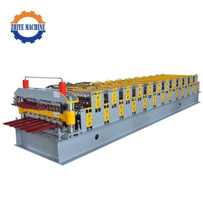 China Factory Double Layer Metal Galvanized IBR Glazed Corrugated Tile Making Machinery Roofing Sheet Wall Panel Cold Roll Forming Machine for sale