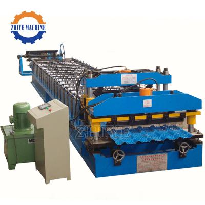 China Factory Glazed Tile Pressing Panel Sheet Forming Machine Glazed Roofing Steel Machine for sale