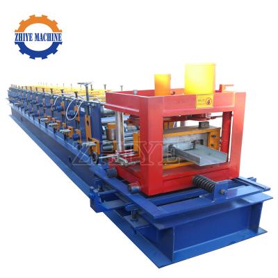 China Building material shops steel frame variable roof c u z purline roll forming machine C Z purlin cold forming machinery for sale