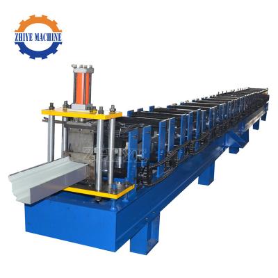 China Building Material Shops Sheet Steel Rain Gutter Guard Roll Forming Machine Restriction And Aluminum Gutter Machine for sale