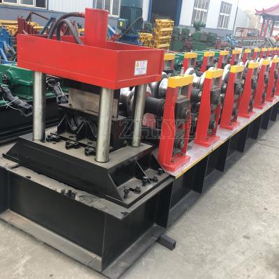 China Touch Screen+ Button Highway Guardrail Fence Roll Forming Machine Highway Guardrail Plate Hardware Production Line en venta