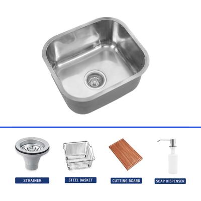 Chine Modern Undermount Stainless Steel Kitchen Sink 220mm Depth Brushed Easy To Clean à vendre