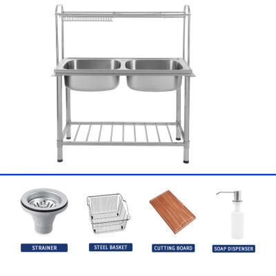 中国 Retangle Double Bowl Kitchen Sink Undermount 780*430 For Your Modern Kitchen 販売のため