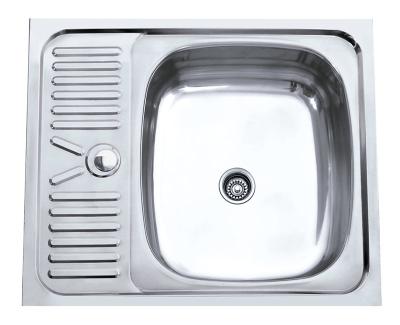 Κίνα νεροχύτης κύπελλων 0.6mm 0.8mm ενιαίος με Drainboard προς πώληση