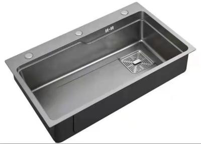 China Fregadero de acero inoxidable el 100% hecho a mano elegante rectangular Topmount en venta