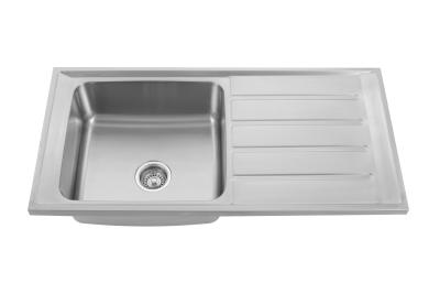 中国 Drainboard 100x50cmの10050R正方形ボールの台所の流し 販売のため