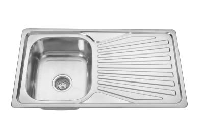 中国 OEMの上の台紙のステンレス鋼Drainboard 36x20の単一ボールの台所の流し 販売のため