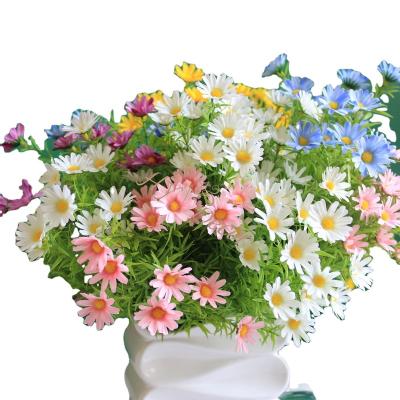 China Eco-friendly HY Wedding Flores Artificiales Home Table Vase Silk Daisy Flowers Flores  Decorations for Home for sale