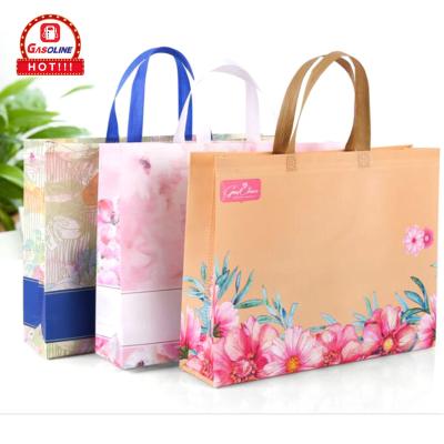 China 2021 eco-friendly fashion hot sale reusable tnt pp non woven lamination bag with logo customized for sale