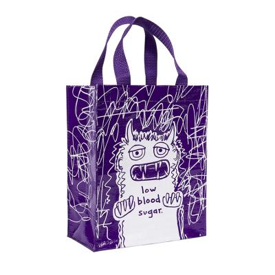 China Eco-Friendly Fashion Cheap Promotion High Quality New RPET Custom Printed Reusable Shopping PP Woven Tote Bag for sale