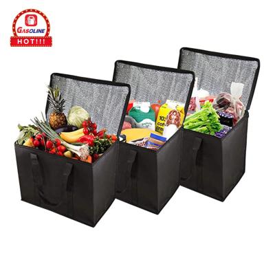 China Polyester Waterproof Wholesale Custom Boxes Logo Lunch Tote Bag Thermal Insulated Cooler Bags for sale