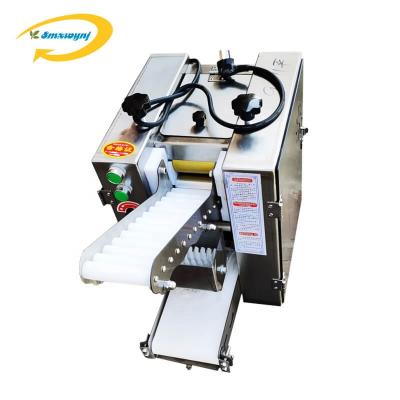 China food & Beverage factory gyoza empanada skin stainless steel dumpling wonton chapati round square wrapper making machine for sale