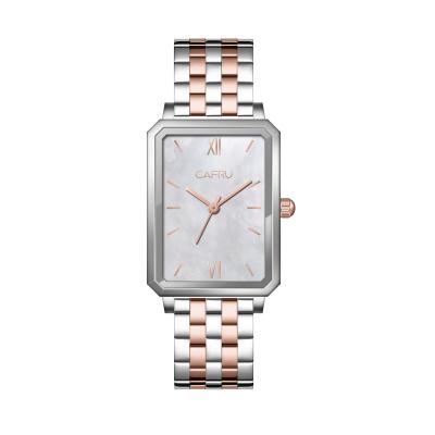 China Water Resistant Squre Reloj Mini Squre Stainless Lady Wonens Ledis Slender Luxe Watch for sale