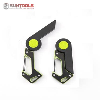 China New Design Stainless Steel SUNTOOLS Climbing Button Carabiner With COB Light for sale