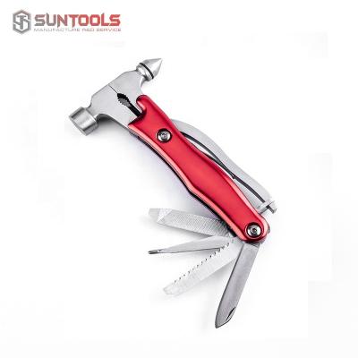 China Portable Outdoor All-in-one Tools Climbing Universal Survival Gear Tool Camping Multifunctional Glass Hammer for sale