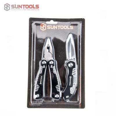 China Easy Multifunctional Outdoor Multi Tool Kit Carry 2 Pcs Customized Color And Logo And Knife Pliers for sale