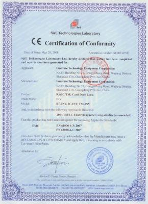 CE - Shaoguan Innovate Technology Equipment Corporation Ltd.