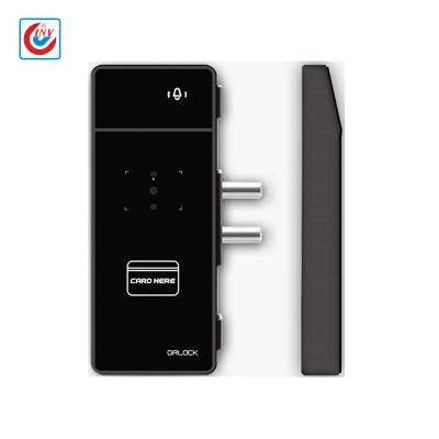 China Zinc QRcode RFID Card Unlocking Glass Door Entry Access Control Lock for sale