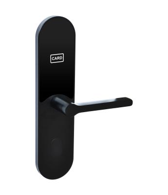 China Hotel and Apartment RFID Card Opening Lock for Hotel Wooden Door, Black Hotel RFID Lock for sale