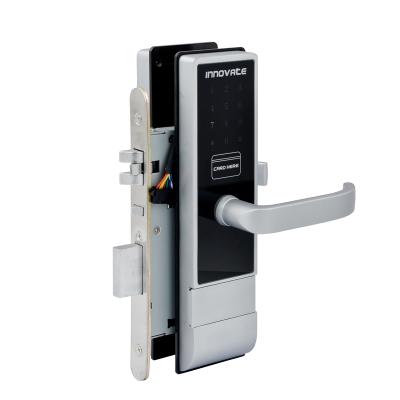 China Zinc Alloy Glass Cover Door Latch Panel Digital Number Touch Password Pin Door Lock for sale