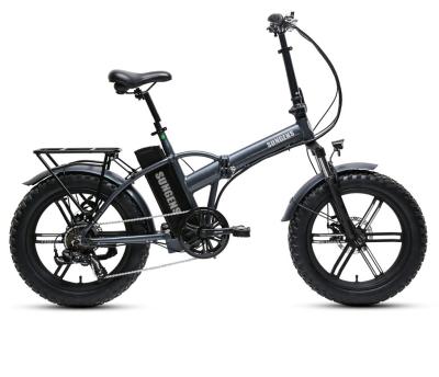 China Aluminum alloy folding electric bike with 7-Speed ​​20inch fat tire electric bike bicicleta for sale