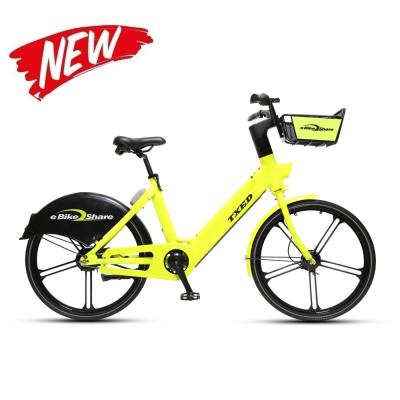 China Luxury Colorful Sharing Electric Bicycle With Integrated Color LCD Panel for sale