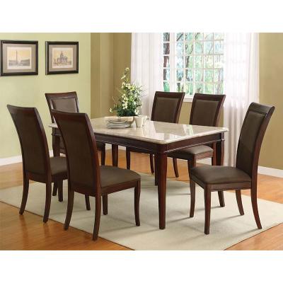 China Luxury Modern Marble Wood Dining Table Set (Adjustable Hotel Furniture Other) TSDT17020 for sale