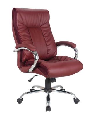 China Hotel Chair Luxury Soft Back High Pad PU Swivel Chair Office Leather Chair for sale