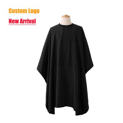 China Professional Barber Cape Waterproof Hairdressing Cape Hair Cutting Cape Haircut Customized Waterproof Polyester Barber Hairdressing Beauty Cape for sale