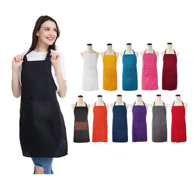 China Unisex Bib Apron Custom Waterproof Apron Waterdrop Resistant Kitchen Cooking Aprons for sale