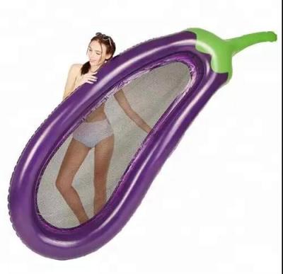 China Water Entertainment Factory Eggplant Pool Float Inflatable Pool Float Toys for sale