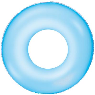 China Factory Custom Foldable Water Toy Solid Color Inflatable Swimming Ring for Kids and Adults for sale