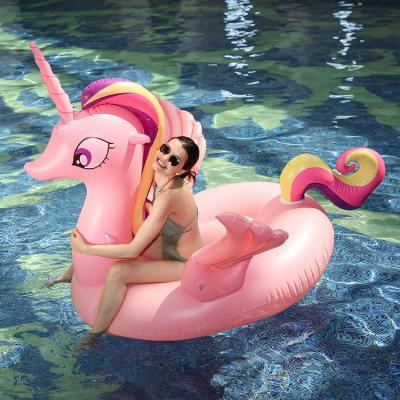 China Outdoor Activity Factory Hot Sale Ride On Water Pool Unicorn Inflatable Pool Party Toys for sale