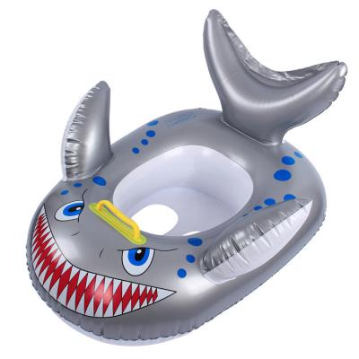 China Hot Sale Factory Sale Shark Water Activities Shape Swim Pool Float Animal Shape Seat Ring For Kids for sale