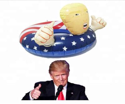 China Water Goods Inflatable Swimming Pool Tubes Donald Trump Floats Toys Summer Party Folding Fun For Kids Young Adults for sale