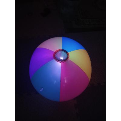 China Funny Inflatable Lead Beach Ball Lead Beach Ball PVC With Impact Activated LED for sale