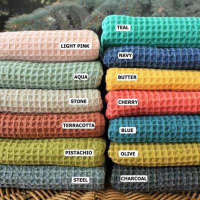 China Anti-Static Custom Printed Organic Cotton Microfiber Waffle Fabric for sale