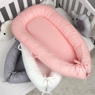 China Traditional White Organic Portable Newborn Sleep Baby Cuddle Nest Comfy Bed for sale