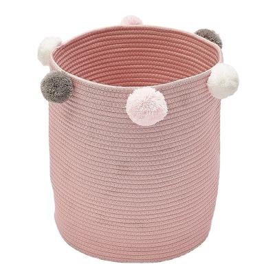 China Sustainable Baby Supplies Decorative Storage Basket Nursery Storage Basket For Playroom for sale