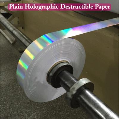 China Material evidente de la etiqueta del pisón ultra destructible, etiquetas engomadas del holograma 3D en venta