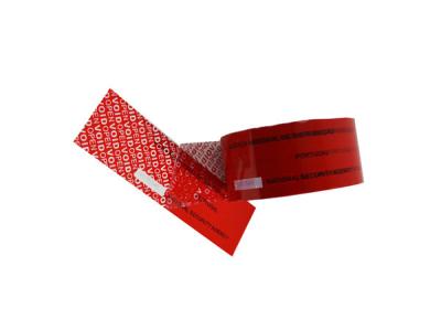 China Carton Packing Security Seal Tape Prevent Stealing And Exchange Goods for sale