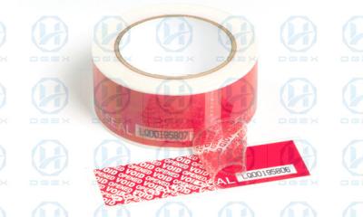 China Self Adhesive Tamper Proof Packing Tape Security Seal Stickers Void Open for sale