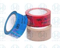 China Custom Logo Printed Self Adhesive Tamper Evident Tape Void Open Security PET Tape for sale